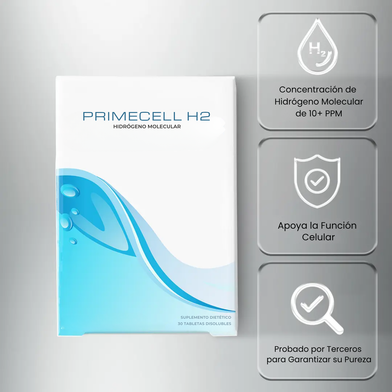 Cansado de sentirte agotado? Apoya tus células desde adentro con PrimeCell H2.