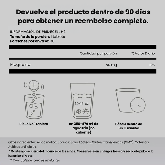 Velmira™ Tabletas de Hidrógeno Molecular
